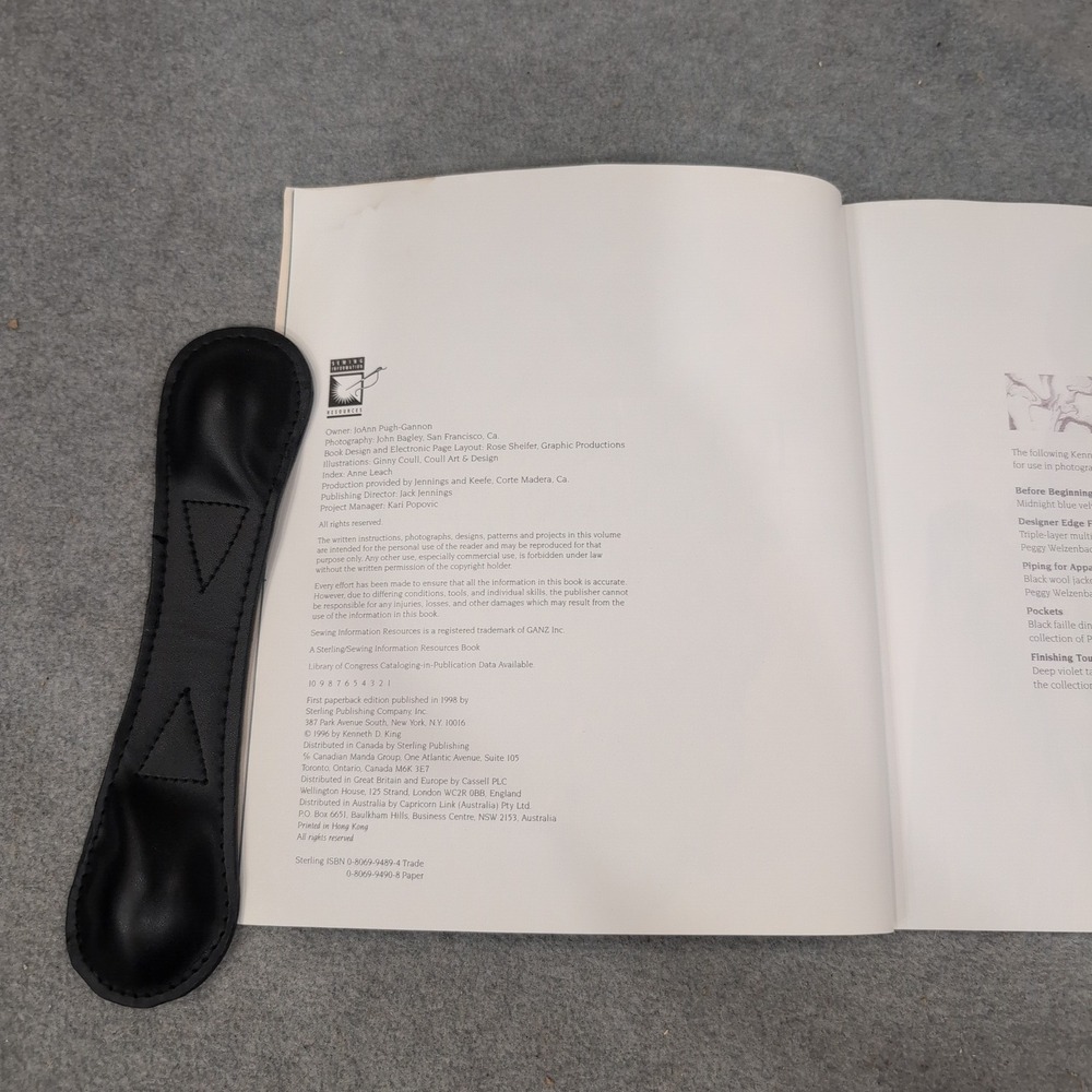 Designer Techniques Couture Tips for Home Sewing Kenneth D King 1996 Paperback - Picture 3 of 4